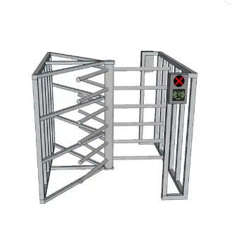 Dubbel Turnstile van de Deur Half Hoogte PoortToegangsbeheer voor School/Supermarkt