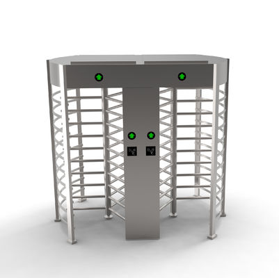 Opgepoetst 304 Turnstiles AC 220V 50Hz van de Roestvrij staal Volledige Hoogte