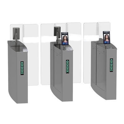 Roestvrij staal 304 Gezichtserkennings Glijdende Turnstile 100W