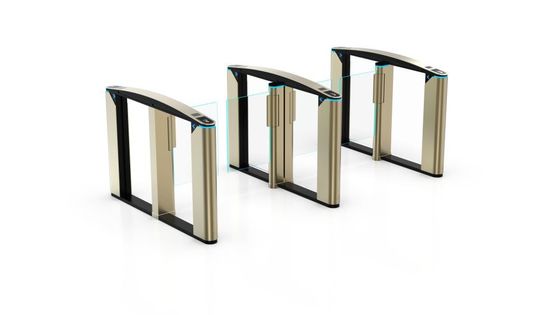 Acryl de het Bureaubouw van de Glasbarrière de Poortturnstiles 1600R/Min van de Snelheidssteeg