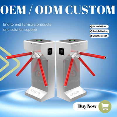 Zento Automatic Security Barrier Gate System Draaiwiel met Qr-code en RFID-kaartlezer
