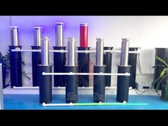 Automatische opneembare parkeerbollarden met reflecterende streep