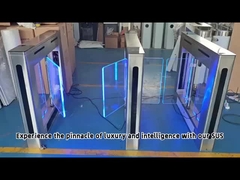 Zento Ruimtebesparende Swing Gate Draaiwiel Slim Design Dual Direction Access Control Met LED-indicator